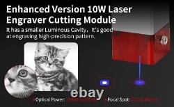 10W Actual Output Laser Engraver Machine For DIY Engraving Cutting 40x40cm