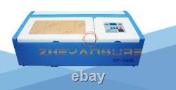 40W 110V CO2 Laser Stamp Engraving Cutting Machine Cutter USB Port High Precise