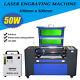 50w Co2 Laser Engraving Machine Engraver Cutter 20x12+cw3000 Water Chiller