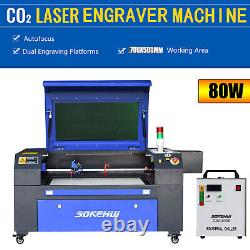 Autofocus Laser 80W Co2 Laser Engraver Engraving 700x500mm Laser Cutting Machine