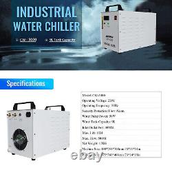 Co2 Laser Engraver Cutter Machine Laser 50W+ Rotary Axis + CW-3000 Water Chiller