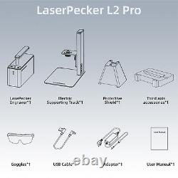 LaserPecker2 60W Handheld Laser Engraver Marker Engraving Cutting Machine+Roller
