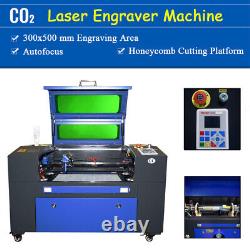 SDKEHUI Laser 50W Co2 Laser Engraving Cutting Cutter Engraver Machine 500x300mm