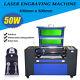 Sdkehui Laser 50w Co2 Laser Engraving Machine Cutting Engraving + Rotary Axis