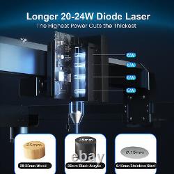 Graveur laser B1 20W avec assistance d'air CNC Machine de gravure et de découpe laser