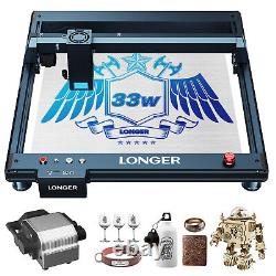 Graveur laser Longer Laser B1 30W Machine de gravure et de découpe 36000mm/min 45x44cm
