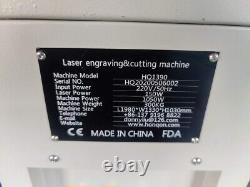 HQ1390 Machine de découpe et de gravure au laser CO2 avec moteur servo pour acrylique