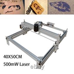 Kit de graveur laser CNC 500mW pour la gravure et la découpe, machine d'impression de bureau.
