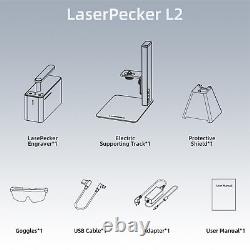 LaserPecker2 60W Machine de gravure et de découpe au laser portable avec marqueur, application.