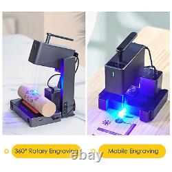 LaserPecker 2 Machine de gravure laser portable avec rouleau de coupe et de gravure 60W