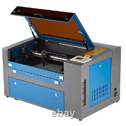 Machine de découpe et de gravure laser CO2 OMTech 50W avec axe rotatif de 30x50cm
