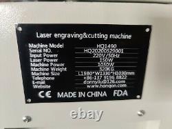 Machine de découpe laser CO2 1490 avec vision de la caméra CCD 150W pour découper les tissus imprimés en contour