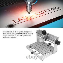 Machine de gravure CNC 3 axes Machine de découpe CNC Router Set 100-240V (prise US)
