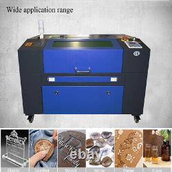 Machine de gravure et de découpe au laser Co2 50W Laser Engraving Engraver Cutter 50x30cm + Axe rotatif