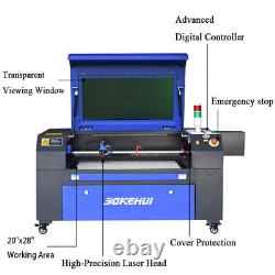 Machine de gravure et de découpe laser Co2 Autofocus 80W 20x28 avec Ruida