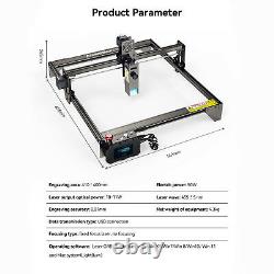 Machine de gravure et de découpe laser de bureau ATOMSTACK S10 Pro CNC en alliage d'aluminium