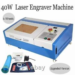 Meilleure offre ! Machine de gravure et de découpe laser CO2 USB 40W Engraver Cutter 220V/110V
