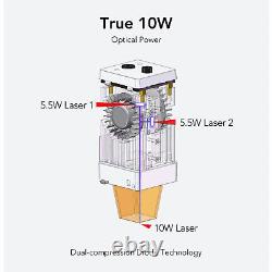 Module de gravure laser 10W pour tête de machine de gravure laser ORTUR LU2-10A coupe