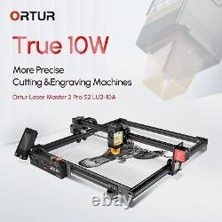 ORTUR Laser Master 2 Pro S2-LU2-10A 10W Machine de gravure laser CNC et de découpe