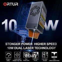 ORTUR Laser Master 3 Graveur Laser 10W Machine de Gravure et de Découpe DIY 400400mm